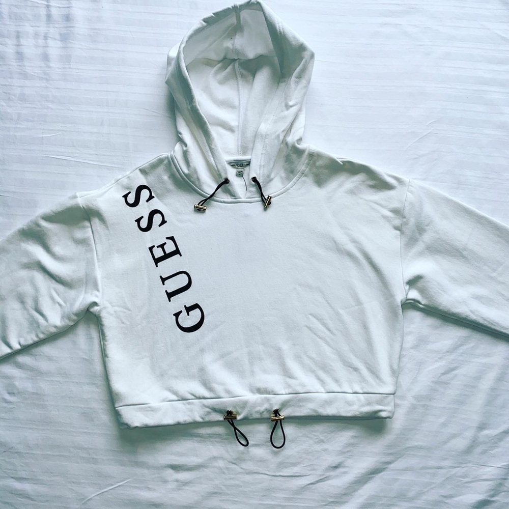 GUESS cropped hooded sweater